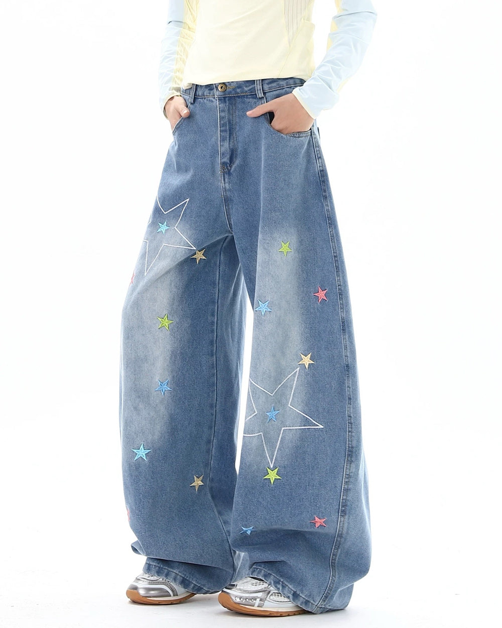 Utah Style Star Wide Leg Jeans