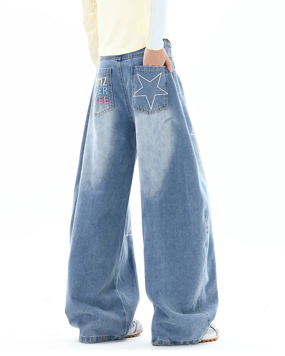 Utah Style Star Wide Leg Jeans