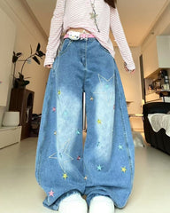 Utah Style Star Wide Leg Jeans