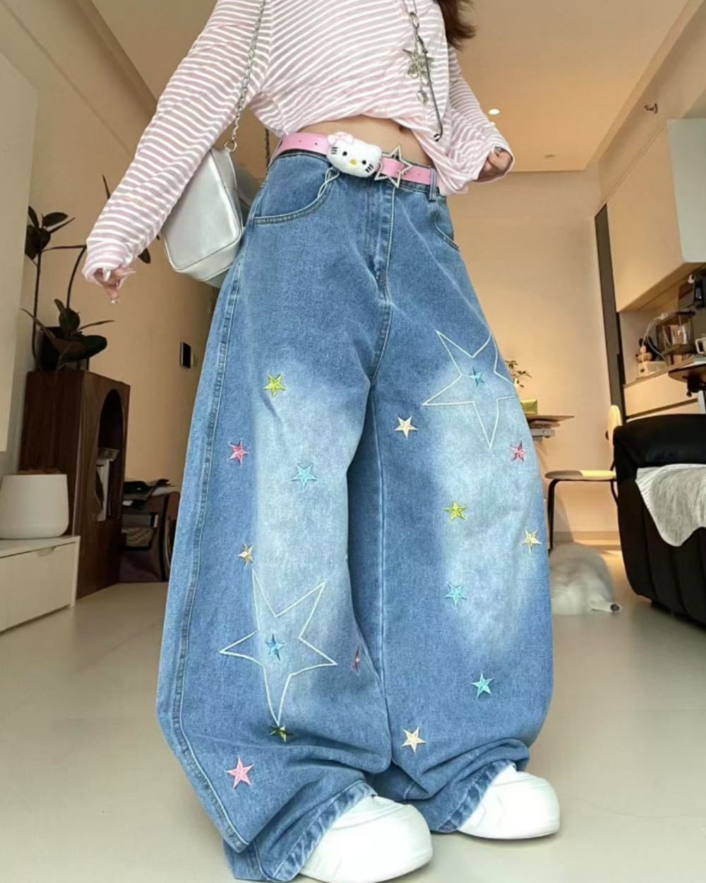 Utah Style Star Wide Leg Jeans