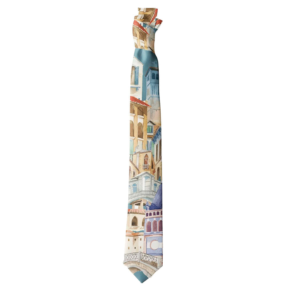 Venice Print Tie