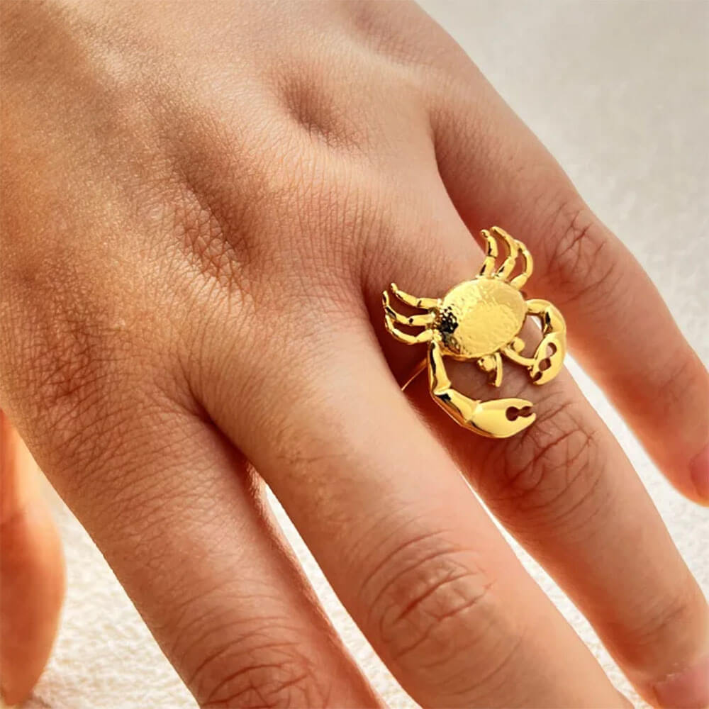 Vintage Style Crab Ring