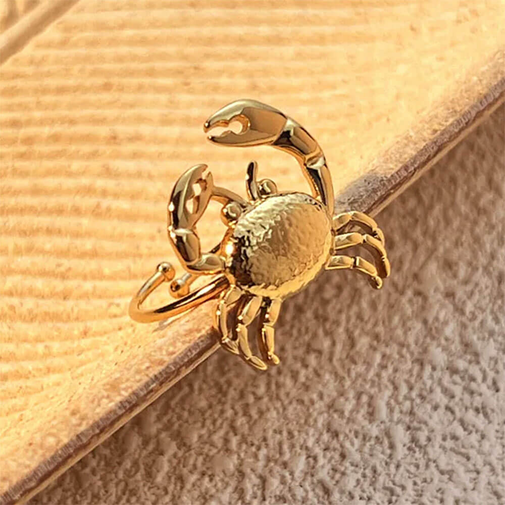 Vintage Style Crab Ring