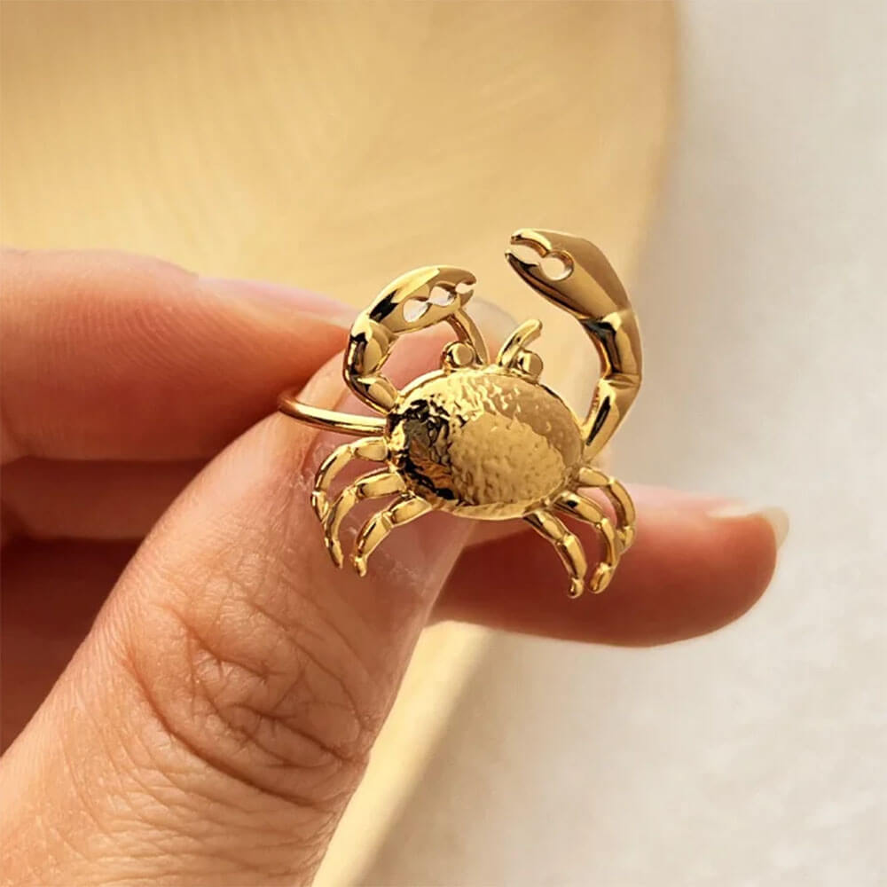 Vintage Style Crab Ring
