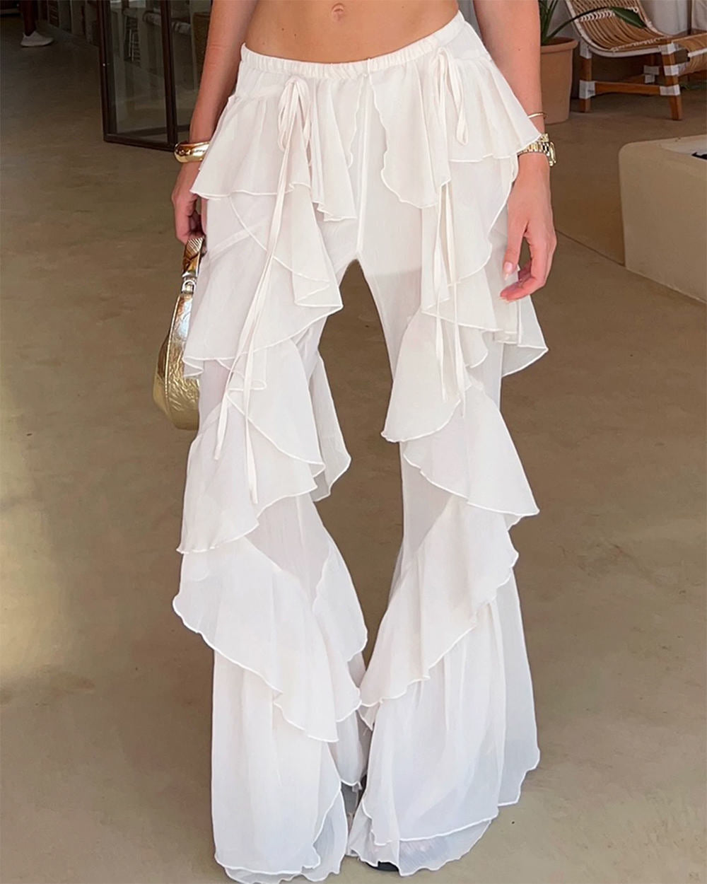 Lost In Paris Layered Ruffle Pants