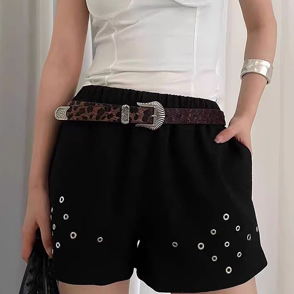 Y2K Leopard Cowboy Belt