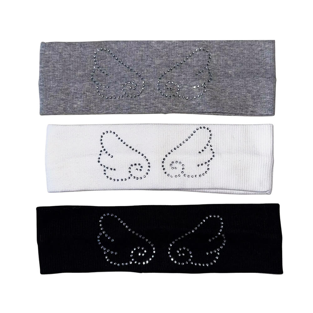 Y2K Rhinestone Angel Wings Headband