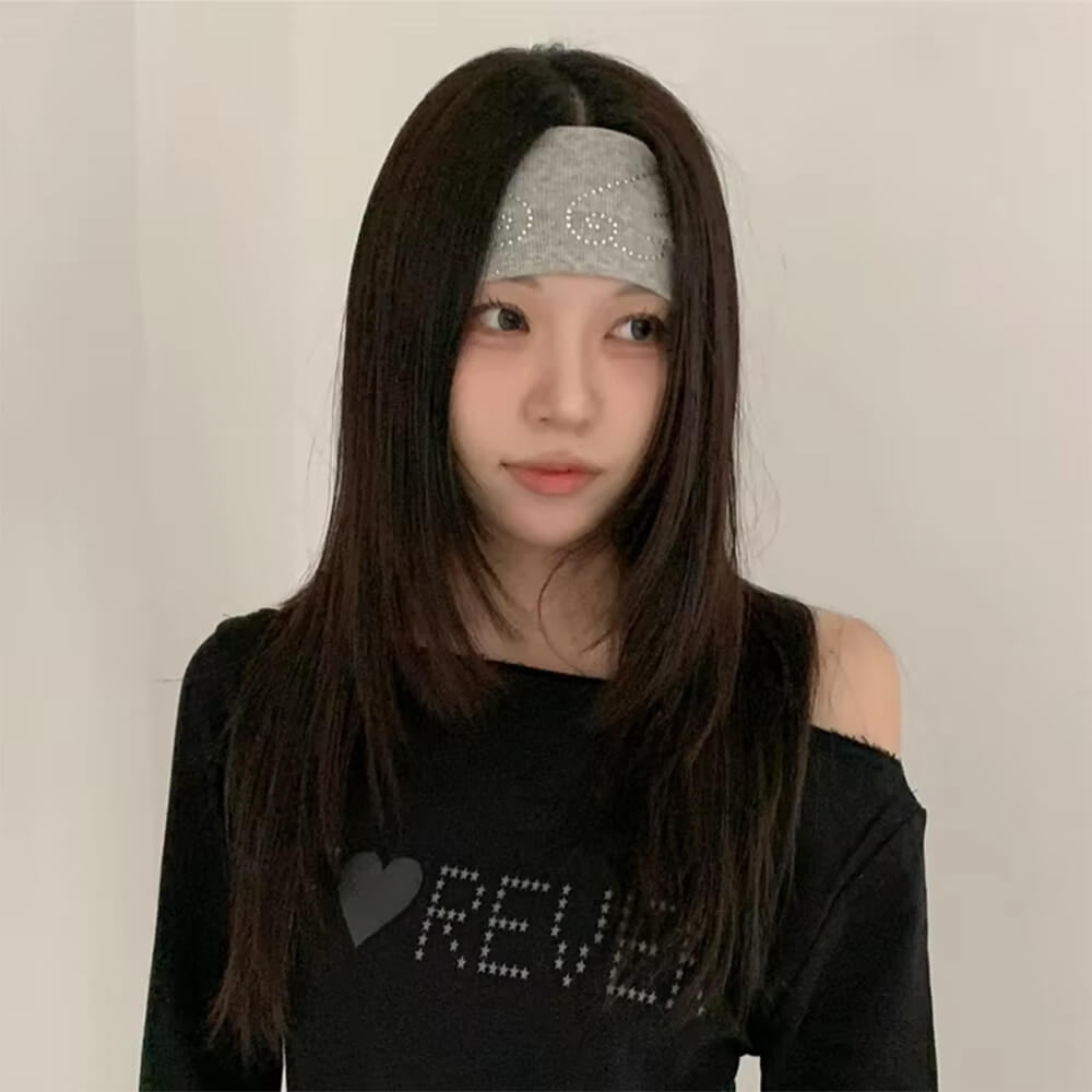 Y2K Rhinestone Angel Wings Headband