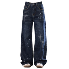 Diva Diary Rhinestone Star Jeans