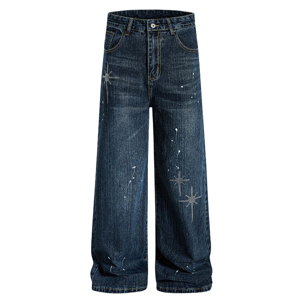 Diva Diary Rhinestone Star Jeans