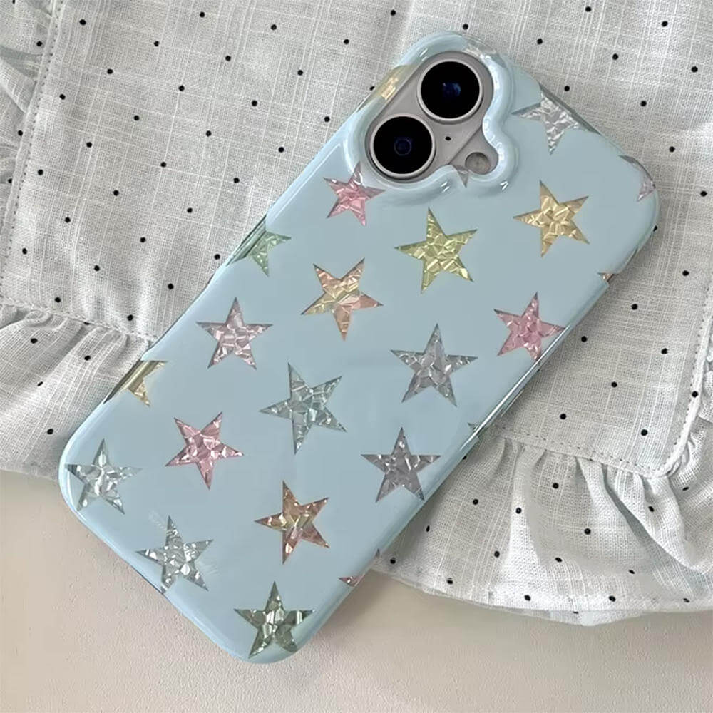 Y2K Sparkle Stars iPhone Case