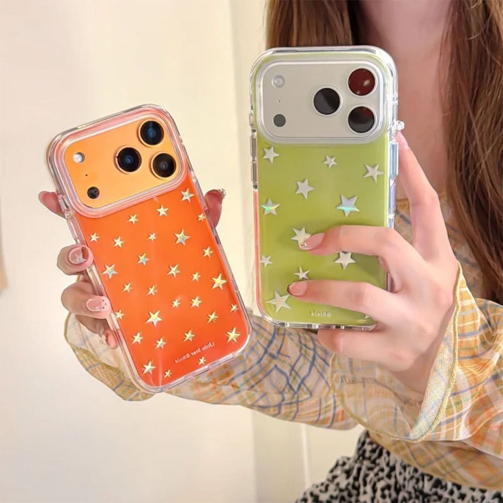 Y2K Star Print iPhone Case