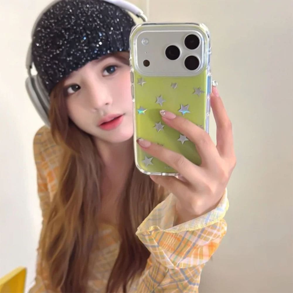 Y2K Star Print iPhone Case