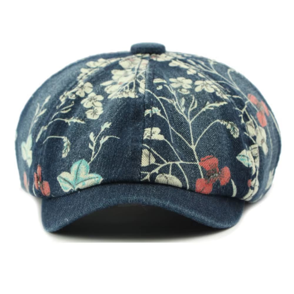 Y2K Aesthetic Floral Denim Cap