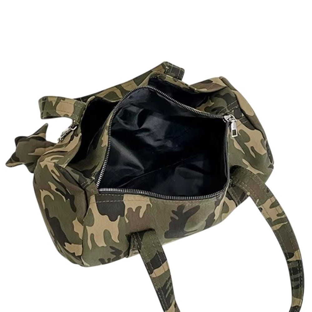 Y2K Camo Bag with Star Charm
