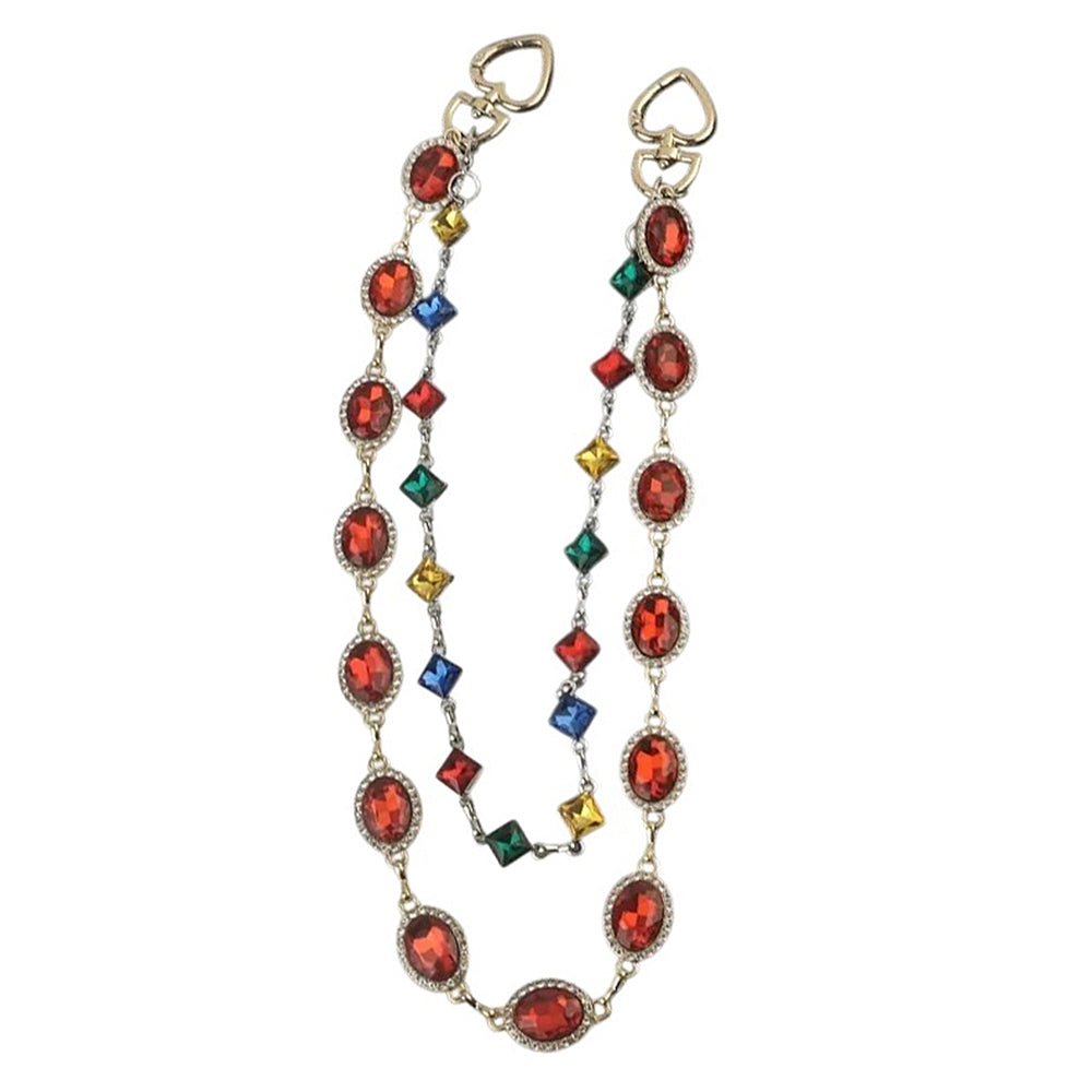 Y2K Colorful Gem Jeans Chain