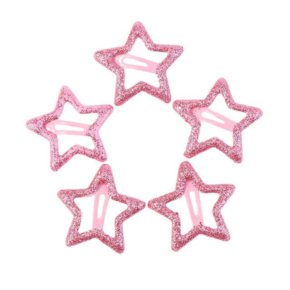 Y2K Glitter Star Hair Clips