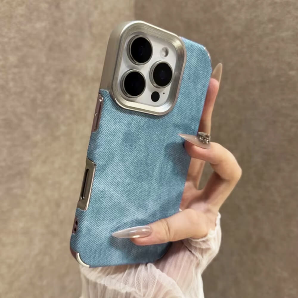 Y2K Jean Texture iPhone Case