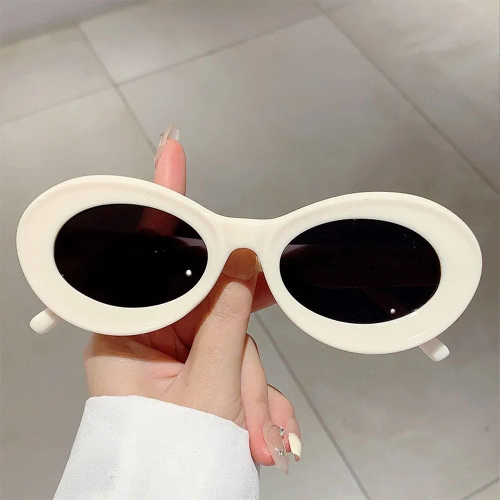 Y2K Oval Chunky Frame Sunglasses