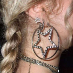 Y2K Star Hoop Earrings