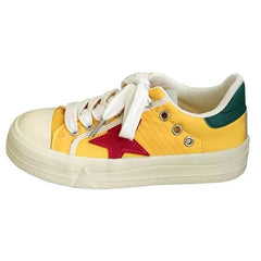Yellow & Red Star Sneakers